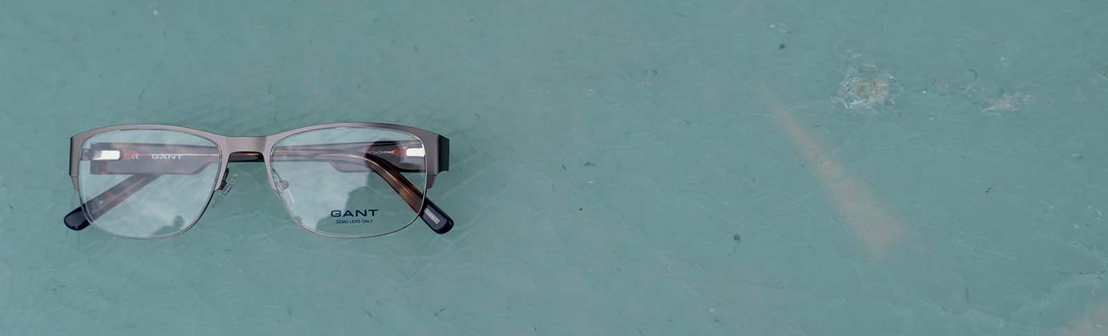 glasses from Gant on a table